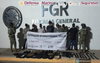 Autoridades federales refuerzan operativos en Sinaloa con detenciones y aseguramientos de armamento