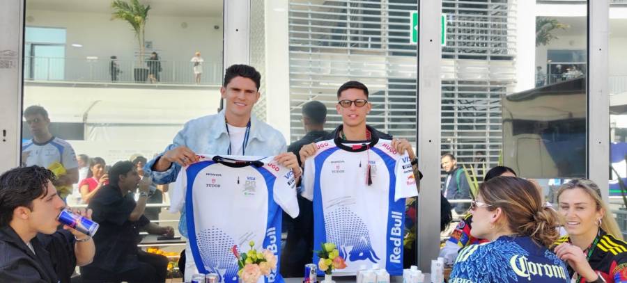 El América presente en el GP de México de la Fórmula 1 .