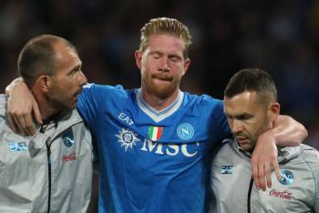 Centrocampista De Bruyne podr&iacute;a estar de baja hasta principios de 2026