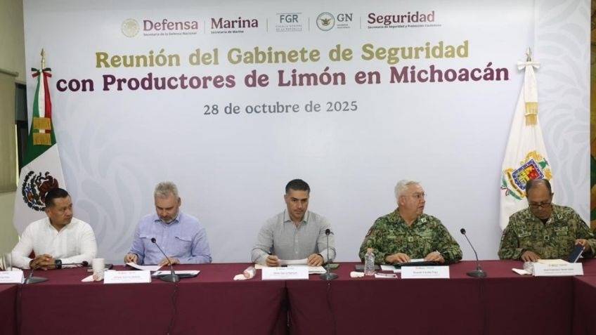 Omar García Harfuch lleva a cabo reunión clave para productores de limón en Michoacán