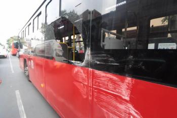 Choque de unidad del Metrob&uacute;s en la L&iacute;nea 1 deja 15 lesionados en la colonia Tabacalera