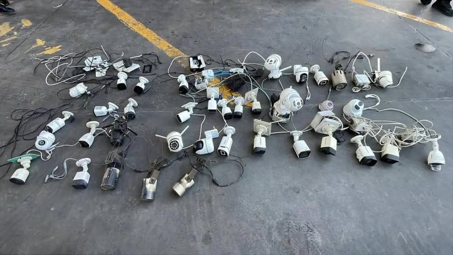 Autoridades retiran 37 cámaras usadas por grupo criminal en Ecatepec