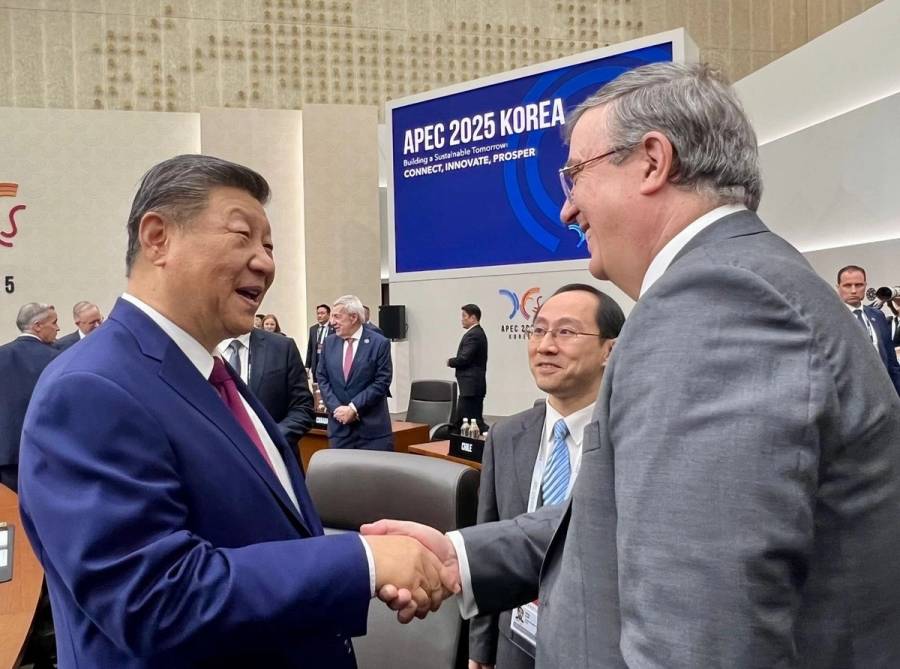 Marcelo Ebrard propone regulaci&oacute;n regional de la inteligencia artificial en la cumbre APEC 2025 en Corea del Sur
