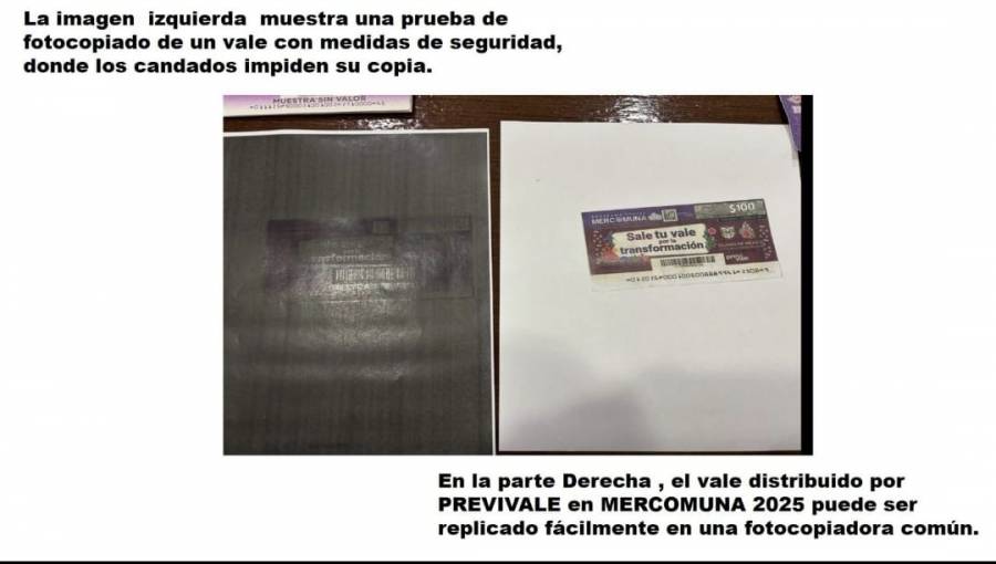 PREVIVALE enfrenta cr&iacute;ticas por presuntos vales falsos de MERCOMUNA 2025 .