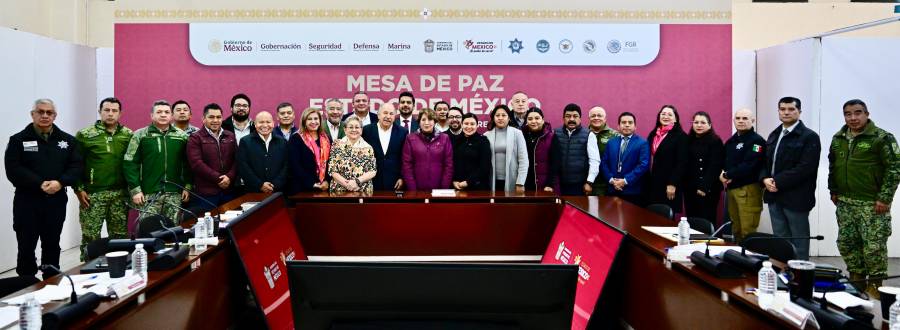 Mandatarios mexiquenses expresan respaldo a la Presidenta Claudia Sheinbaum en Mesa de Paz en Nezahualcóyotl