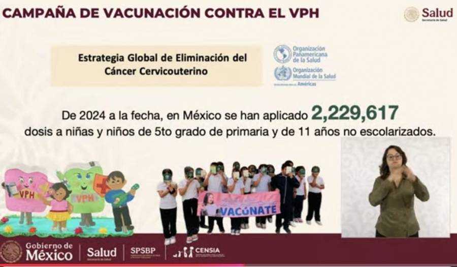 Secretario de Salud anuncia vacunación contra el VPH para más de 2.5 millones de niñas y niños