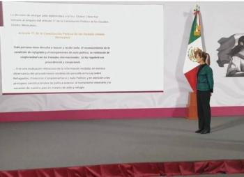 M&eacute;xico niega injerencia en Per&uacute; y ratifica su derecho de asilo a Betssy Ch&aacute;vez