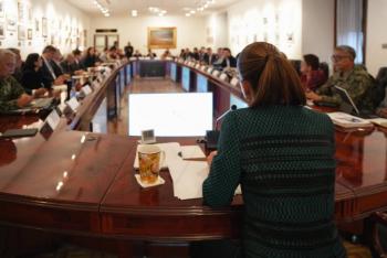 Sheinbaum coordina con su gabinete el Plan Michoac&aacute;n por la paz y la justicia