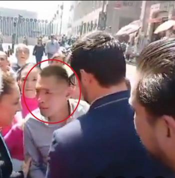 Detienen a hombre que agredi&oacute; a la presidenta Claudia Sheinbaum