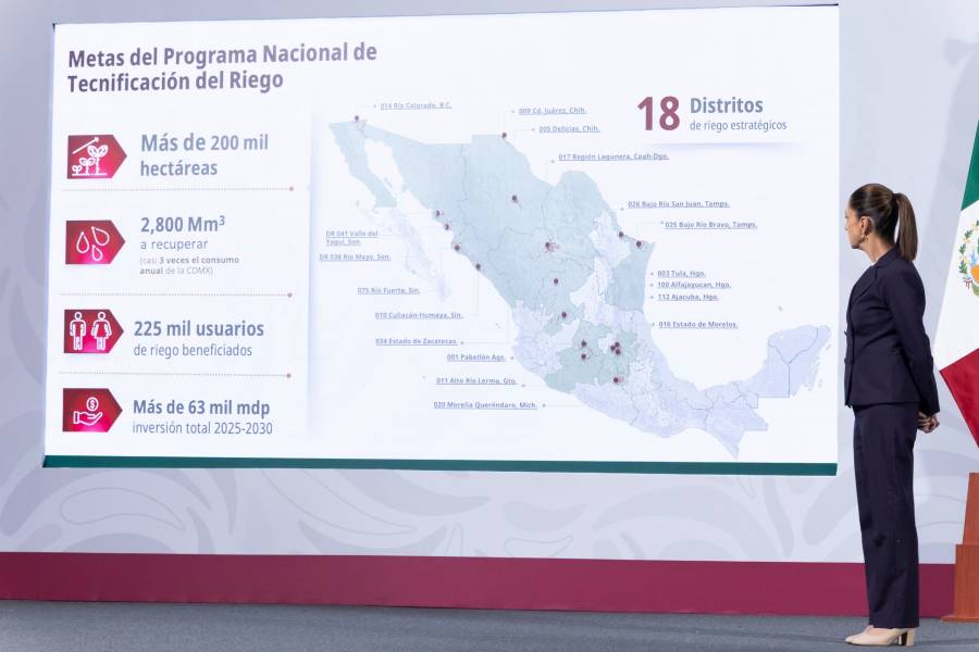 Conagua avanza en la tecnificaci&oacute;n del riego agr&iacute;cola; busca recuperar agua para consumo humano