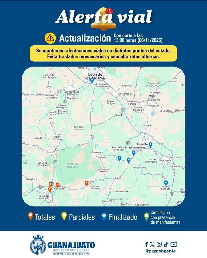 Productores de maíz bloquean carreteras en Guanajuato para exigir precio base de $7,200 por tonelada
