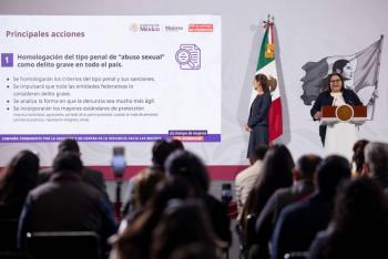 Presenta Secretar&iacute;a de la Mujer Plan Integral contra el Abuso Sexual; buscan sea un tipo penal nacional