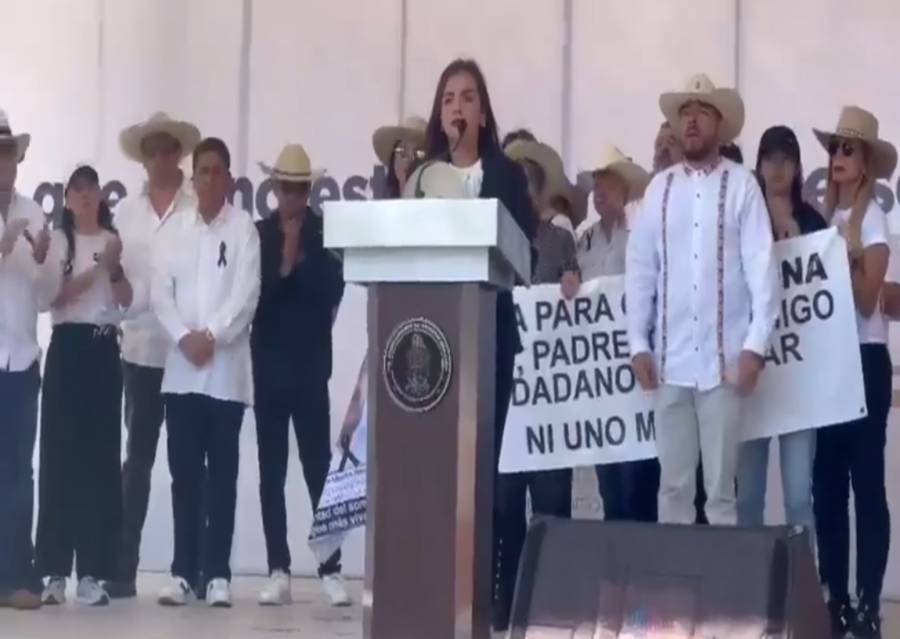 Grecia Quiroz solicita apoyo federal para atender la violencia en Uruapan