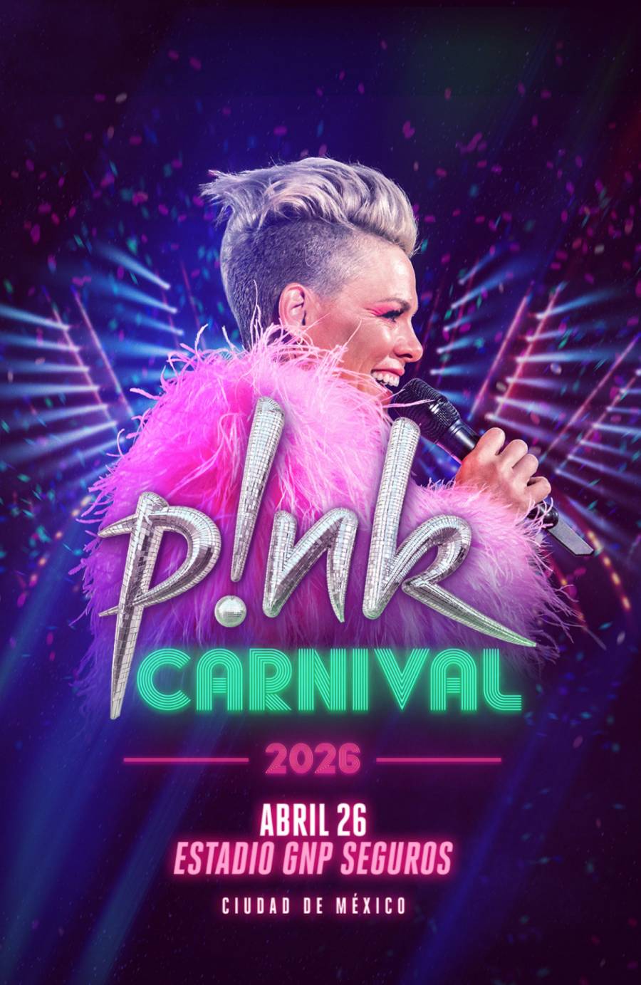 P!NK SE PRESENTAR&Aacute; EN M&Eacute;XICO CON EL ESPERADO CARNIVAL TOUR