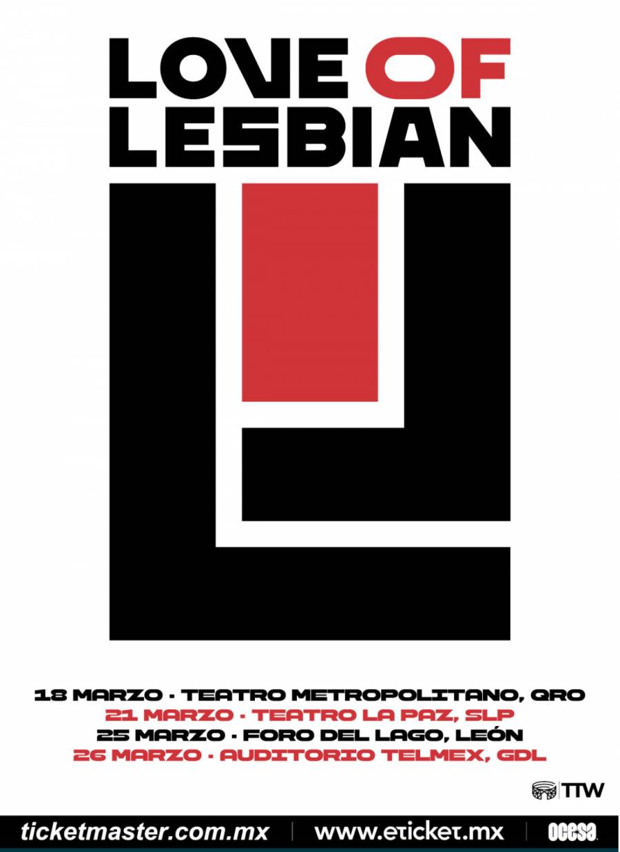 Love Of Lesbian girar&aacute; por importantes ciudades de M&eacute;xico en 2026