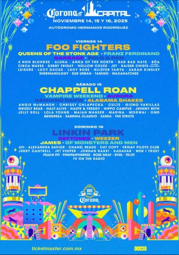 Corona Capital 2025 sigue creciendo para ti: Cannons, Arny Magret y Real Estate se suman al cartel