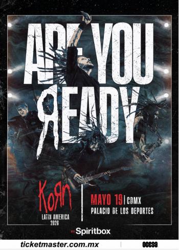 KoRn ofrecer&aacute; un show &eacute;pico de una sola noche en la Ciudad de M&eacute;xico como parte de su gira por Am&eacute;rica Latina