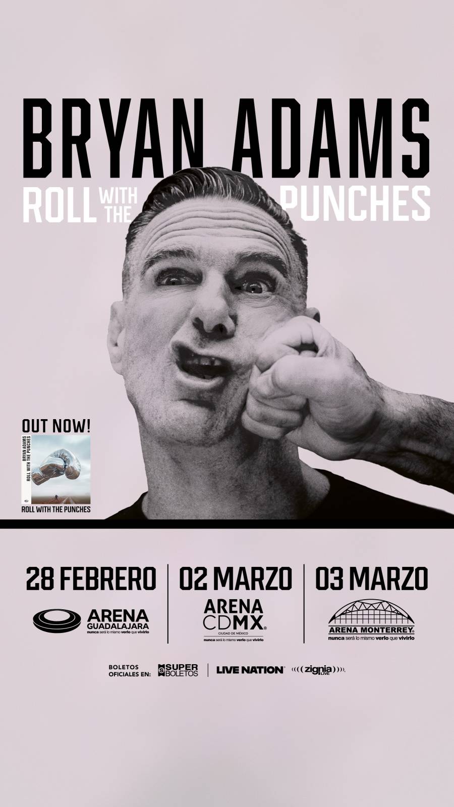 ARENA CDMX   BRYAN ADAMS   “ROLL WITH THE PUNCHES” 