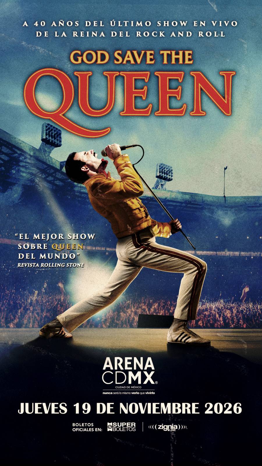 GOD SAVE THE QUEEN   GIRA MUNDIAL 2026   LA MÁS GRANDE PARA CELEBRAR LOS 40 AÑOS DEL ÚLTIMO SHOW DE QUEEN