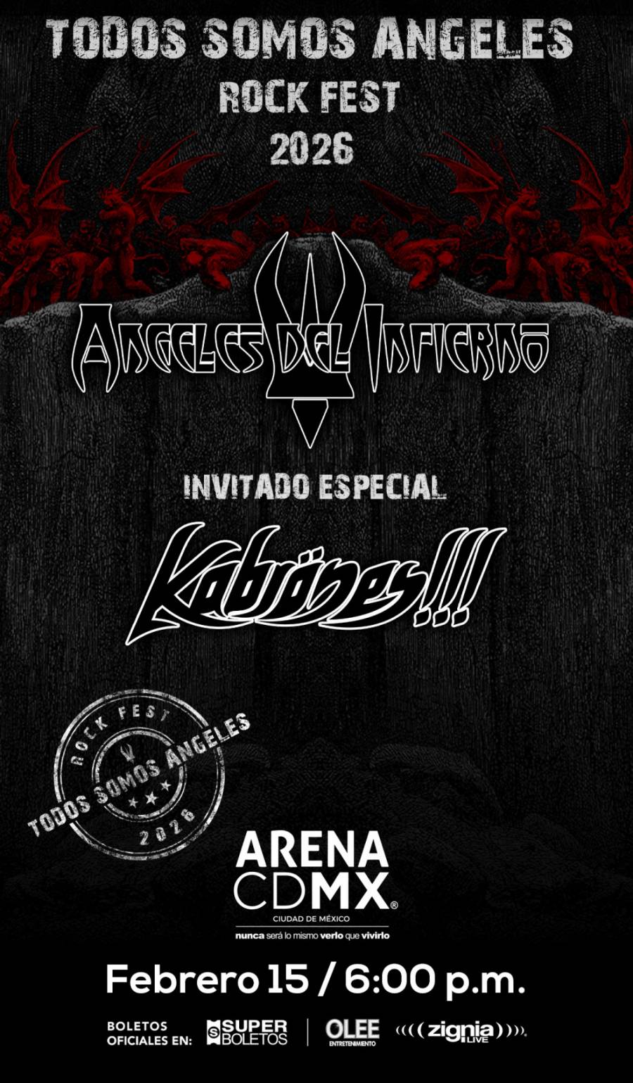 TODOS SOMOS &Aacute;NGELES   ROCK FEST 2026