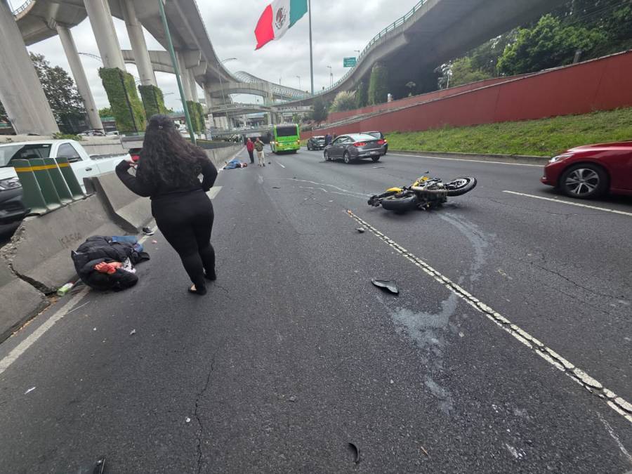 Fallece motociclista en accidente sobre Periférico Sur, a la altura de San Jerónimo
