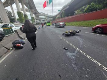 Fallece motociclista en accidente sobre Perif&eacute;rico Sur, a la altura de San Jer&oacute;nimo