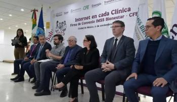 IMSS Bienestar y CFE firman acuerdo para ofrecer internet gratuito en cl&iacute;nicas y centros de salud del pa&iacute;s