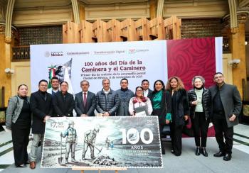 Conmemoran un siglo del D&iacute;a del Caminero con la emisi&oacute;n de un timbre postal