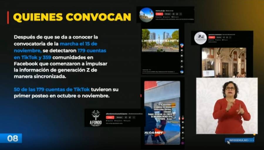 Acusa Gobierno de Sheinbaum de estrategia digital pagada detrás de marcha convocada por Generación Z