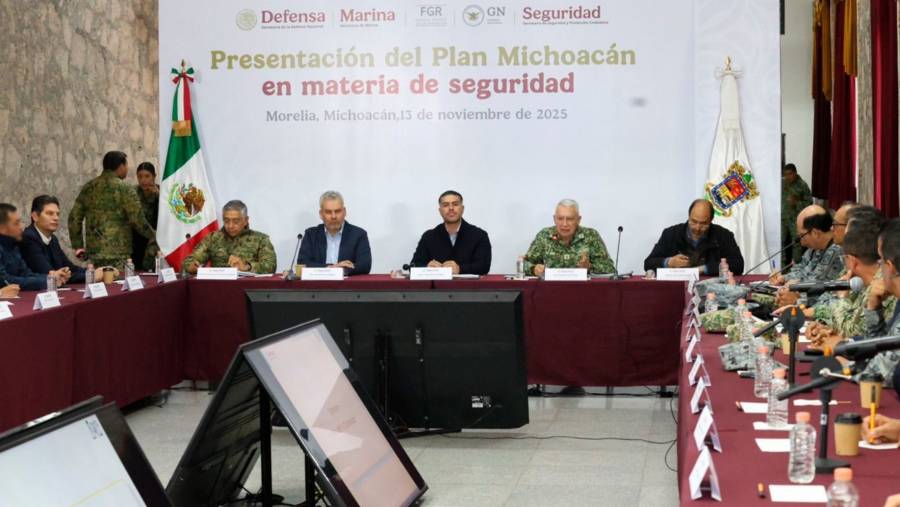 Gabinete de Seguridad revisa avances en ‘Plan Michoacán’ desde Morelia y Uruapan