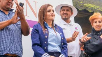 Grecia Quiroz, viuda de Manzo, tiene 21 elementos de protecci&oacute;n federal, revela Sheinbaum