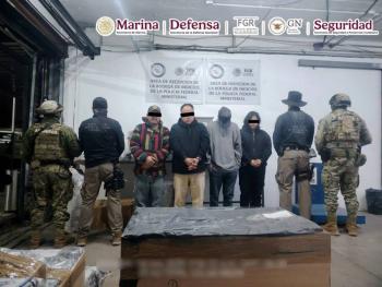 Cateos en Tonal&aacute; desmantelan red que modificaba maquinaria para ocultar droga; hay nueve detenidos