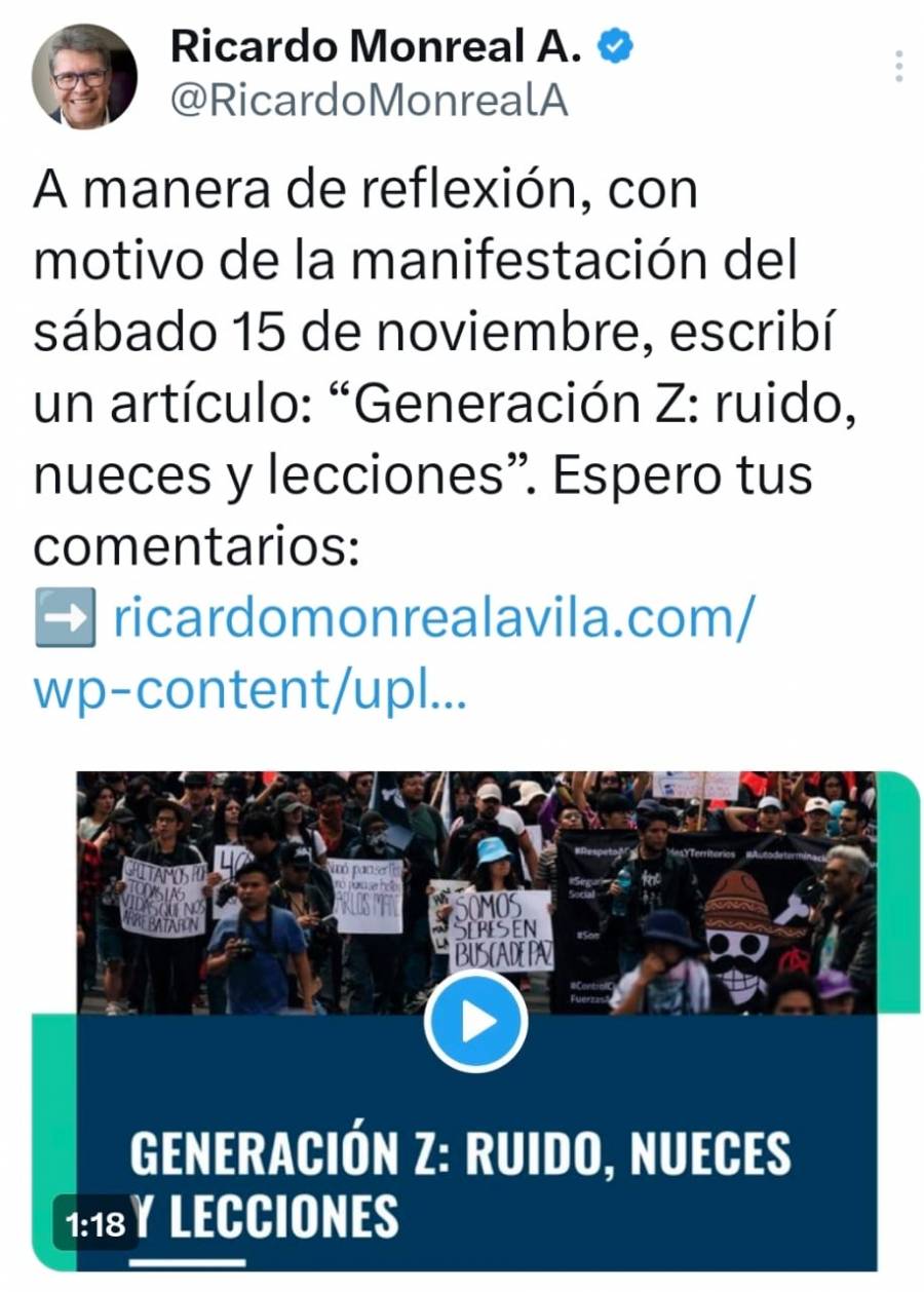 Marcha de Generación Z organizada por 