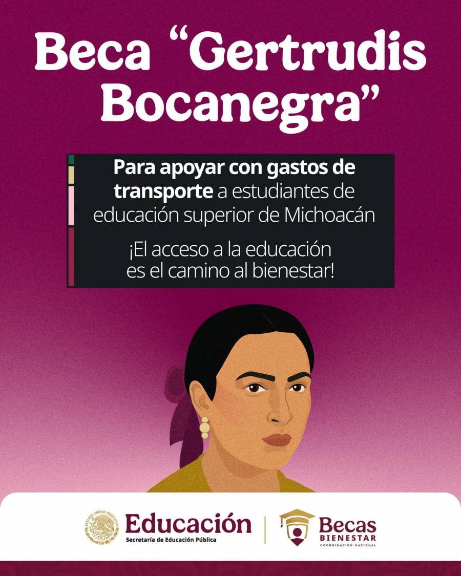 Inicia entrega de la Beca Gertrudis Bocanegra para estudiantes de educación superior en Michoacán