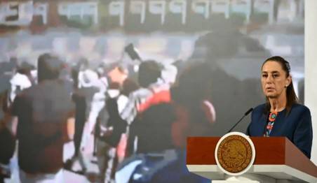 Sheinbaum acusa a opositores de impulsar marcha con violencia
