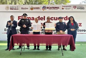 Ecatepec y Tlalnepantla acuerdan operar coordinadamente para reforzar la seguridad