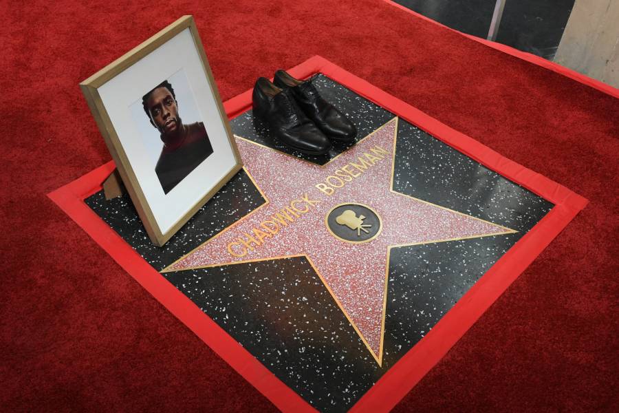 Chadwick Boseman recibe una estrella p&oacute;stuma en el Paseo de la Fama de Hollywood