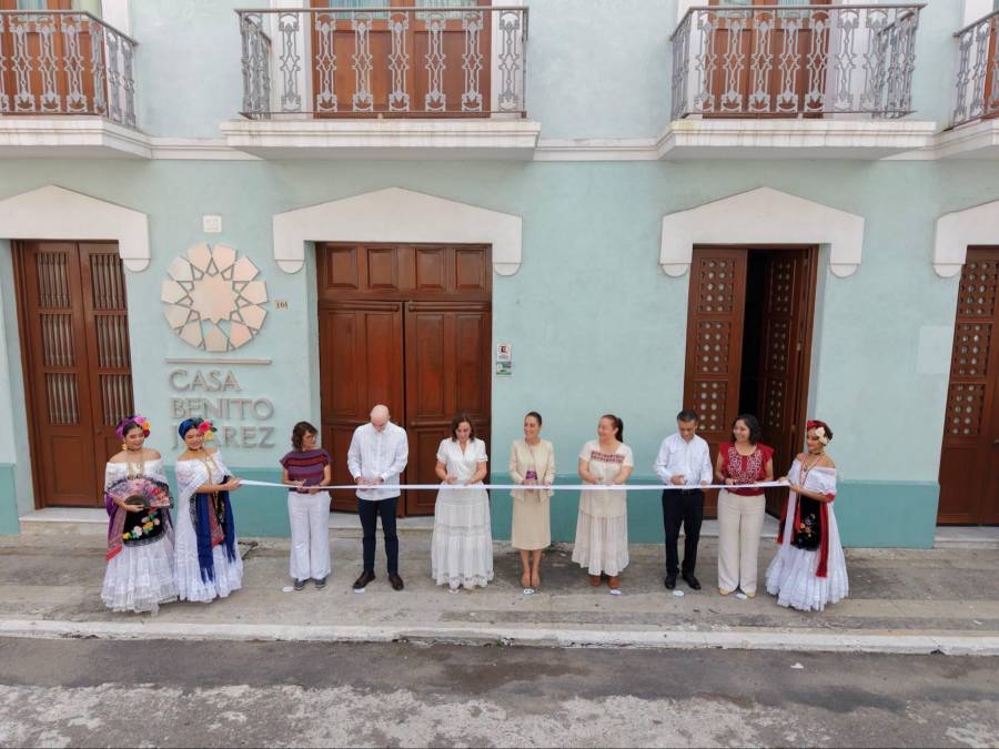 Sheinbaum inaugura el Museo Casa Benito Juárez en Veracruz