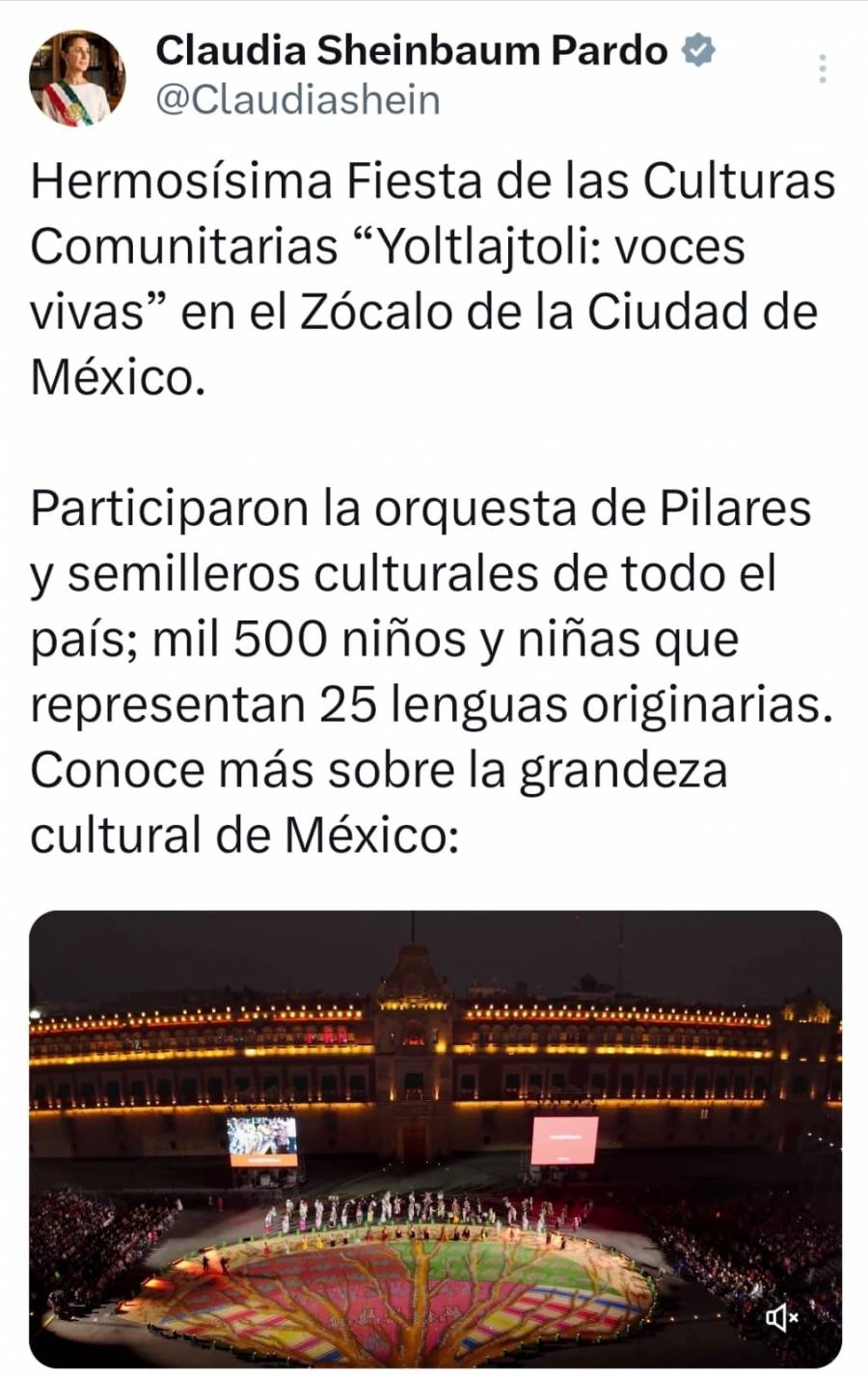 Fiesta de las Culturas Comunitarias re&uacute;ne a ni&ntilde;as y ni&ntilde;os de 25 lenguas originarias en el Z&oacute;calo