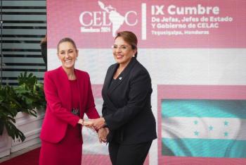 Xiomara Castro, presidenta de Honduras, llega a M&eacute;xico para reunirse con Claudia Sheinbaum