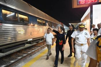 Es muy importante para el desarrollo, la gente est&aacute; contenta: Sheinbaum sobre nuevo tramo 1 Tren Interoce&aacute;nico