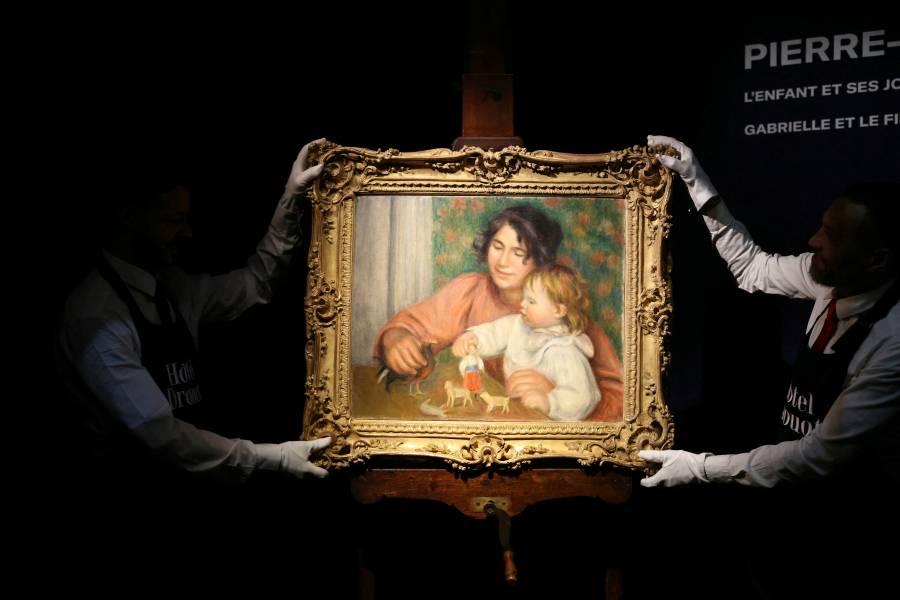 Una obra desconocida de Renoir vendida por 1,8 millones de euros en una subasta en París