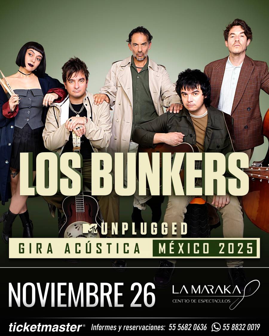 LOS BUNKERS LLEGAN A LA MARAKA EN UN CONCIERTO ACÚSTICO 2025