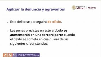 Plantean hasta 7 a&ntilde;os de prisi&oacute;n por abuso sexual en M&eacute;xico