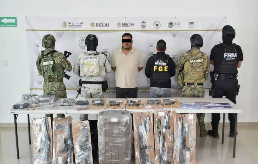 Operativos de seguridad dejan detenciones, decomisos y cateos en siete estados del país