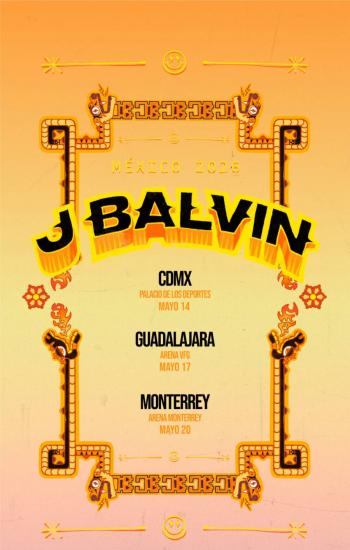 J Balvin anuncia gira en M&eacute;xico para 2026