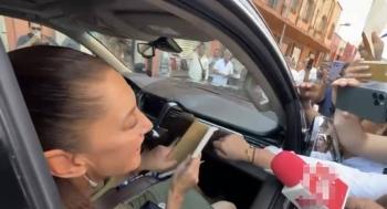 Sheinbaum celebra reaparici&oacute;n y respaldo de AMLO: 