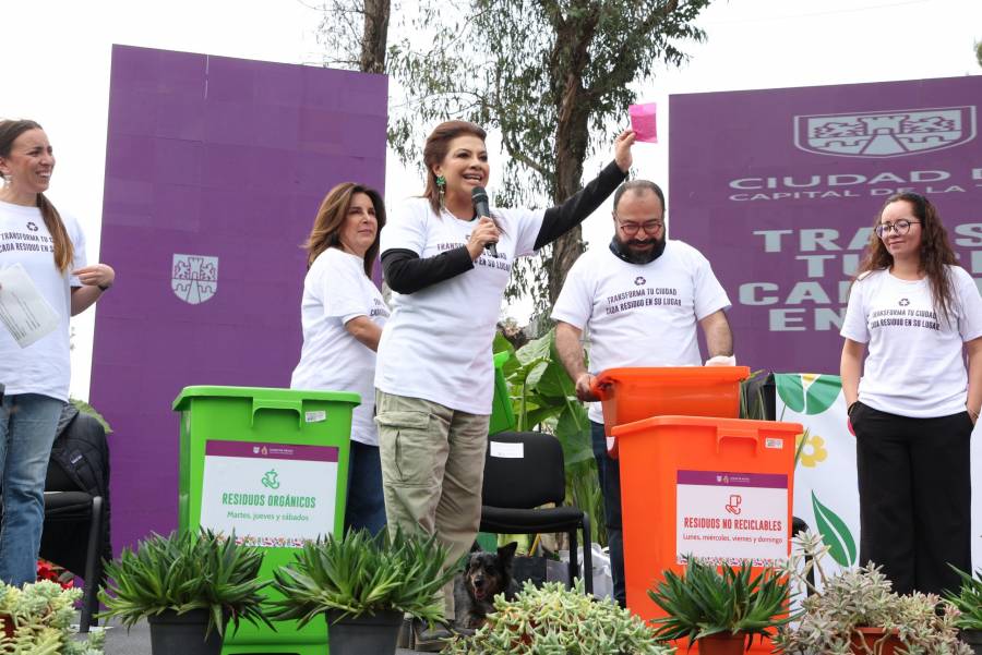 Clara Brugada presenta campaña para separación de residuos y anuncia inversión de 500 millones de pesos para reciclaje en CDMX