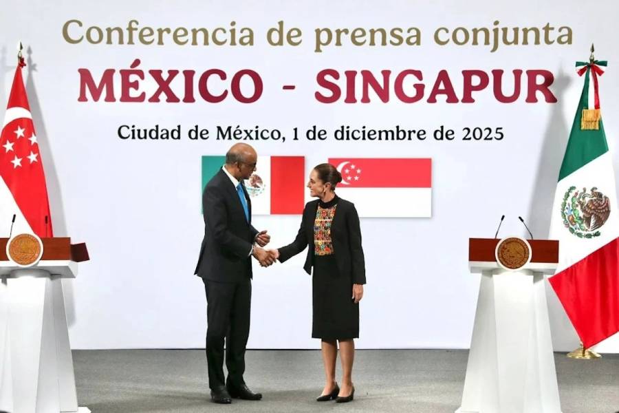 Sheinbaum y l&iacute;der de Singapur refuerzan cooperaci&oacute;n bilateral con nuevos acuerdos econ&oacute;micos y digitales