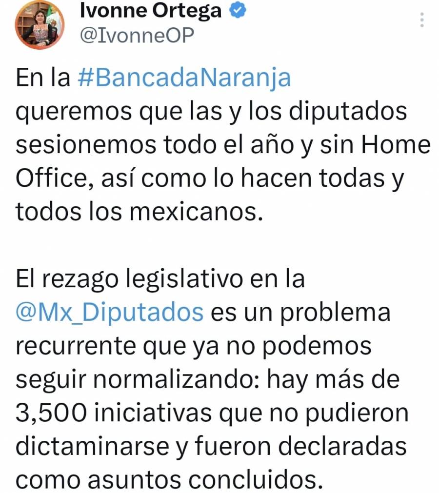 Bancada de MC pide sesiones presenciales todo el a&ntilde;o; hay rezago de 3500 iniciativas